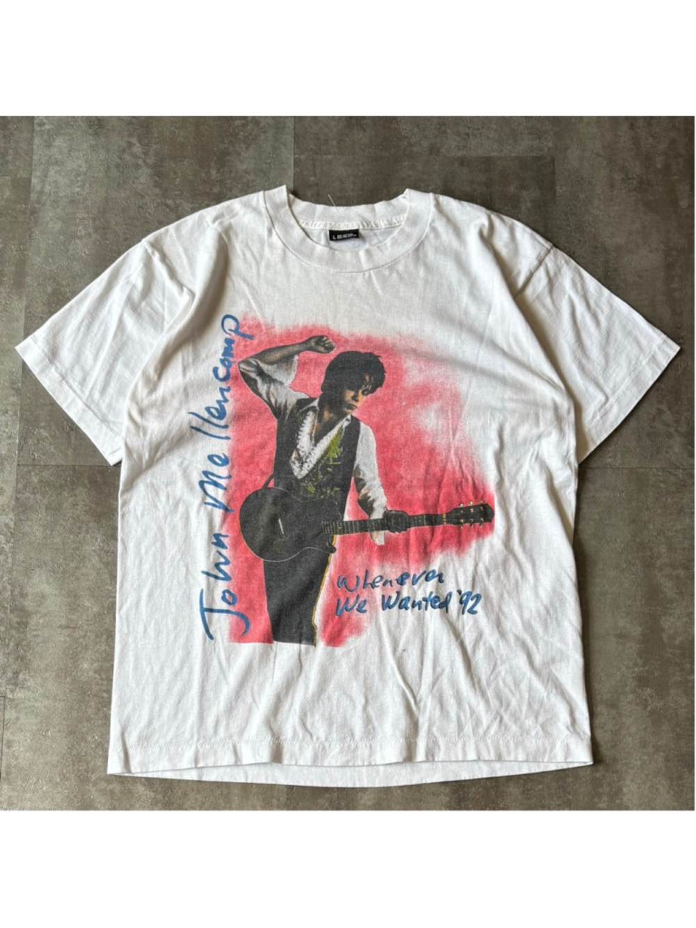 Vintage 1992 John Mellencamp Art Tour Shirt Mens Large Whenever We Wanted